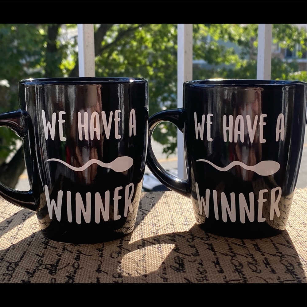 PREGNANCY GIFT🤰🏻 HANDMADE MUG SET 4 PARENTS-2-BE